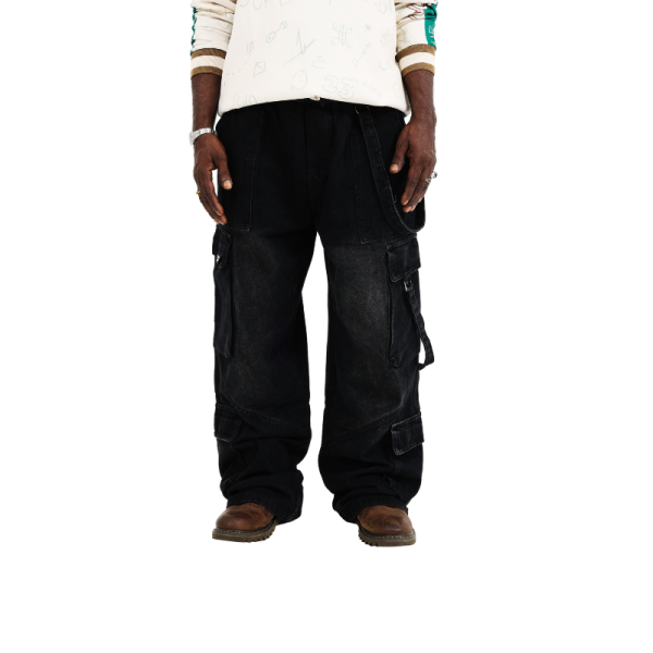Seluar Jean Kargo Baggy Toobad Y2K - Image 5